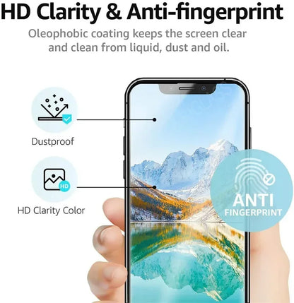 4PCS Protective Glass on For iPhone17 13 11 12 16 15 14 Pro Max screen protector Tempered Glass For iPhone 6S 7 8 Plus XR XS Max