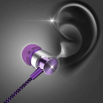New 3.5mm Wired In-ear Earphone In Ear Noise Cancellation Ergonomic Design HiFi Stereo Sports Music Headphones For Phone MP3 MP4