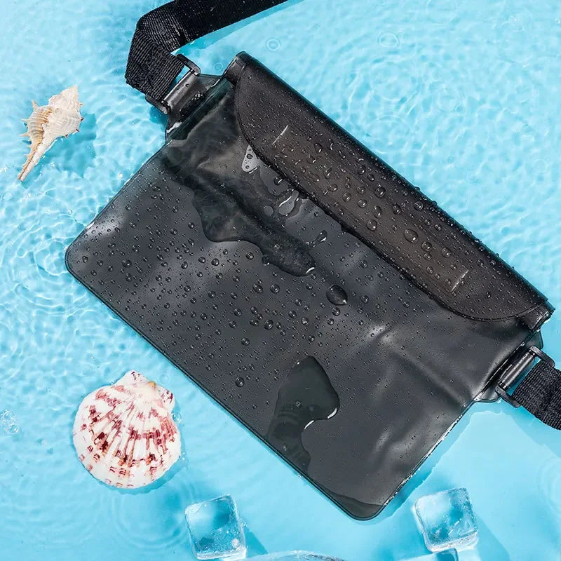 Waterproof Phone Bag, Three-Layer Sealed Touch Screen Waterproof Phone Waist Bag, Suitable For Swimming, Drifting, And Diving