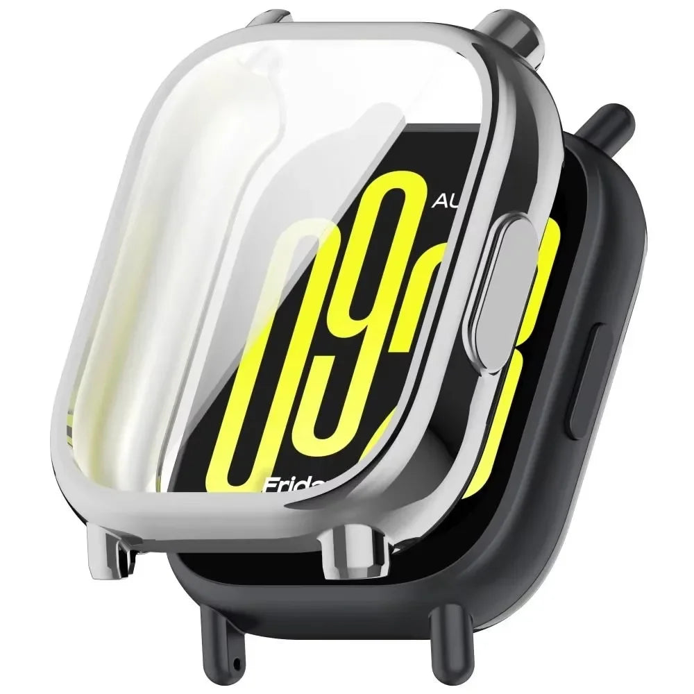 TPU All-inclusive Case for Redmi Watch 5 / 5 Lite / 5 Active Soft TPU Plating Protector Watch Cover Suit for Redmi Watch