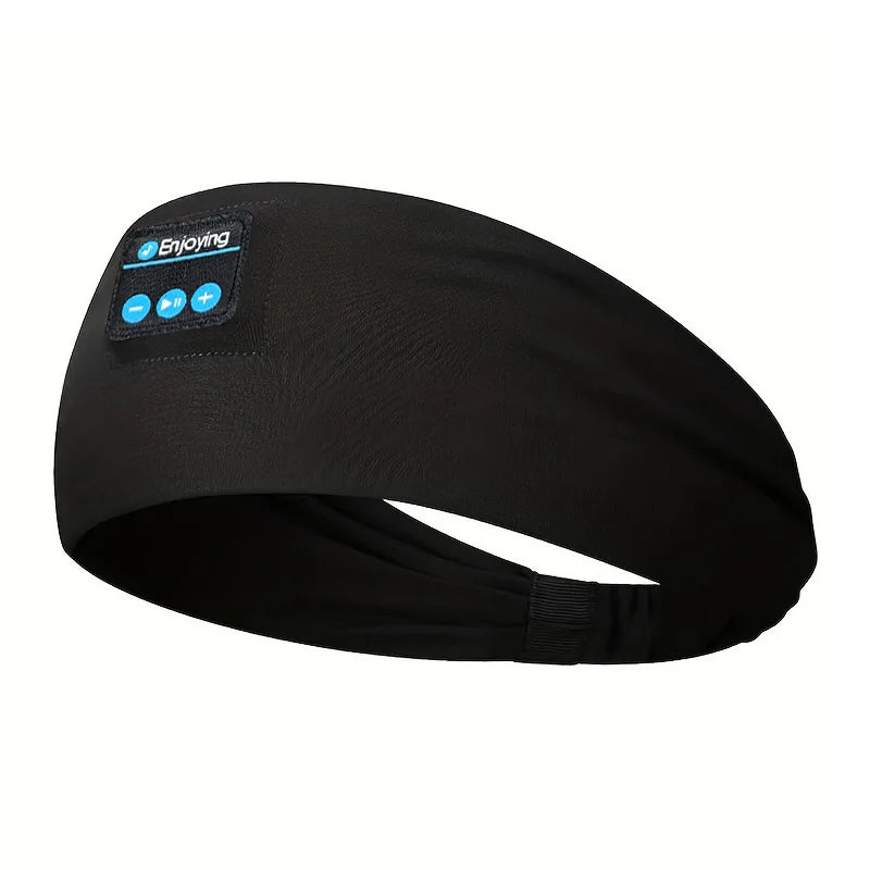 Wireless Bluetooth Headband Sleeping Headphones Sports Earphone/Headscar Music Hat with HD Stereo Speakers Eye Mask  for Side Sl