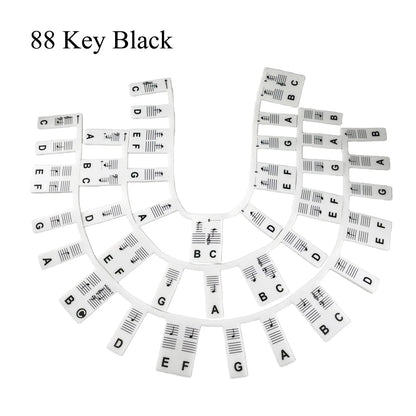 Miwayer 61/88 Keys Piano Keyboard Stickers, Removable Piano Keyboard Note Labels for Learning Piano Notes Guide for Beginner