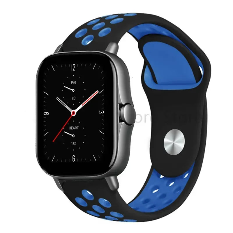 20mm 22mm Bracelet for Amazfit strap Silicone GTS/2/2e/GTS2 Mini/GTR 42mm/47mm/GTR2/2e/stratos Sport Watch band Amazfit bip 6 5