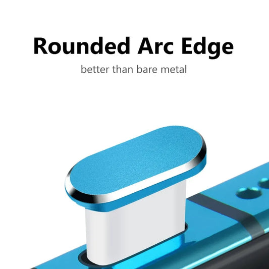Type C Metal Dust Plugs for iPhone 16/16Pro 15/15Pro Max/15Plus - Cellphone Type C USB Charging Port Protector Caps 5/1PCS