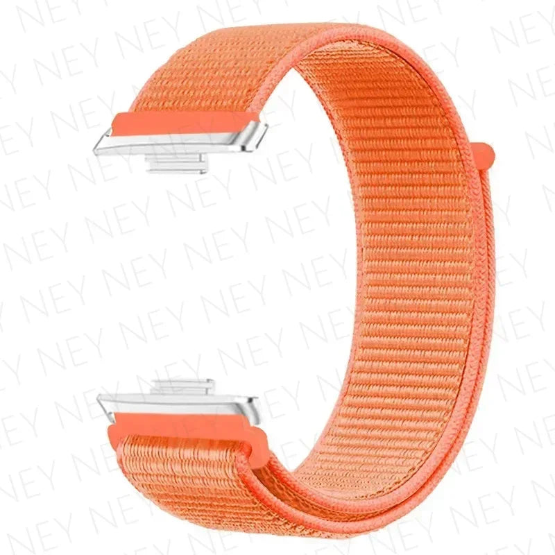 Nylon Strap For Huawei Watch Fit 3 4 Replacement Bracelet Nylon Loop Adjustable Band Soft Wristband Huawei Fit 4 Pro Accessories