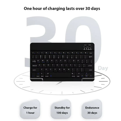 New 10-inch mobile phone pad universal wireless Bluetooth keyboard mouse mute control keyboard convenient mini  mouse keyboard
