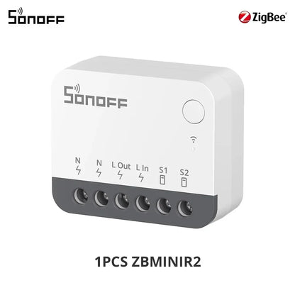 SONOFF ZBMINIR2 Extreme Sonoff Zbmini R2 Sonoff Zigbee Switch Tiny Size Wider Signal Detach Relay Mode Required Neutral Wire