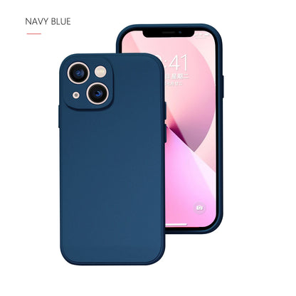 Phone Case For Iphone 14 Plus 13 12 Mini 11 Pro Max Xs X Xr 7 8 Candy Color Original Liquid Silicone Soft Protector Back Cover