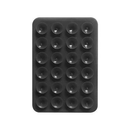 Silicone Suction Cup Wall Stand Multifunctional Square Anti-Slip Single-Sided Phone Holder Back Sticker Mount for Mobile Phone