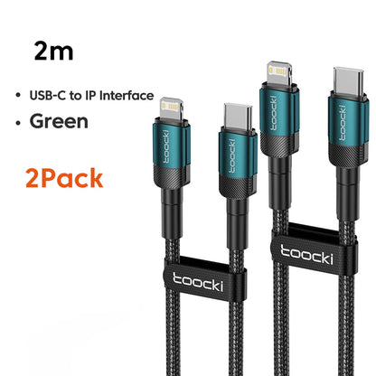 Toocki PD 20W USB C To Lightnin Cable For iPhone 15 14 13 12 11 Pro XS 8 Type C To Lightning Cable Data Wire Fast Charging Cable