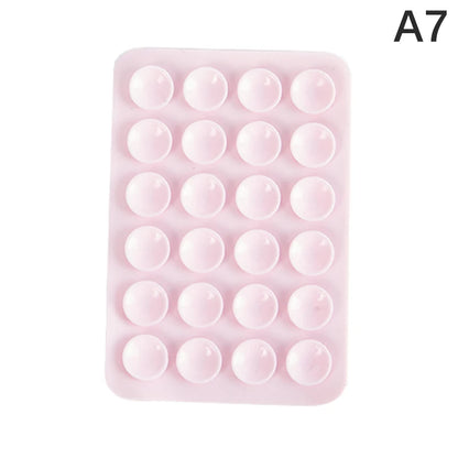 Double Side Silicone Suction Pad For Mobile Phone Fixture Suction Cup Backed Adhesive Silicone Rubber Sucker Pad For Fixed Pad