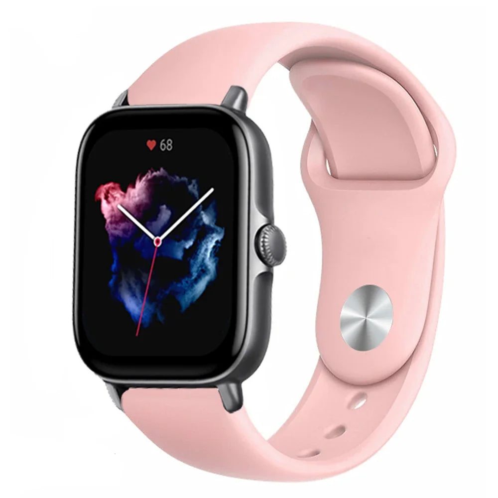 20mm 22mm watch Strap For Amazfit gts/4/3/2/gts2/4 Mini/Gtr4/3/2/2e/47mm Smartwatch Silicone Bracelet Watchabnd Amazfit gts Band