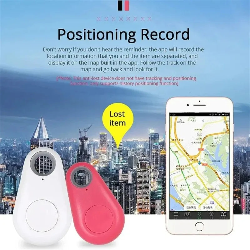 Mini Bluetooth Tracker Smart Anti Lost Alarm Key Finder Locator for Pets Child Bag with Selfie Shutter Control