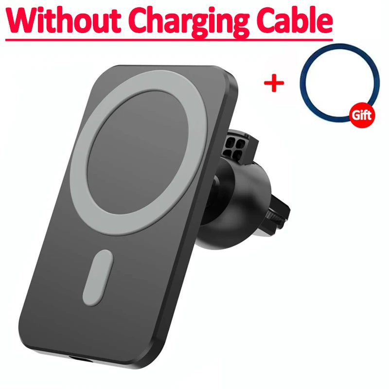 Magnetic Wireless Car Charger For MagSafe iPhone 17 16 15 14 13 Pro Max Xiaomi Samsung Xiaomi Air Vent Clip Phone Holder Stand