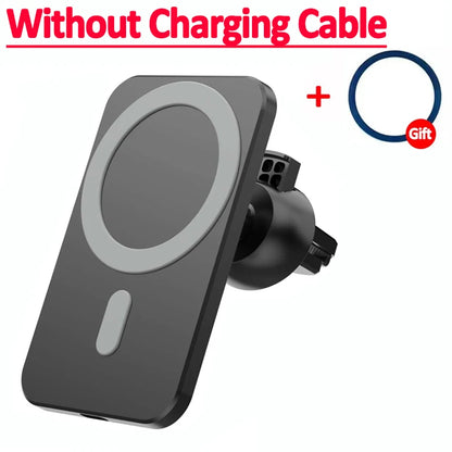 Magnetic Wireless Car Charger For MagSafe iPhone 17 16 15 14 13 Pro Max Xiaomi Samsung Xiaomi Air Vent Clip Phone Holder Stand