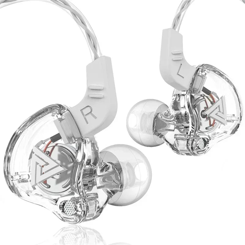 VIKEFON QKZ AK6 In Ear Earphone 6 Dynamic Driver Unit Headphone With Mic Stereo Sports HIFI Subwoofer Headset Monitor Earbuds
