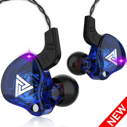 QKZ AK6/AERS/AK6 PRO Wired Headphones Dual Drive HiFi Earphone with Mic 3.5mm Sport Running Music Earbuds Bass Stereo Headset