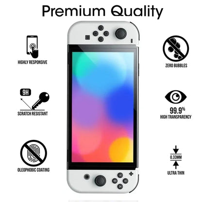 2PCS Protective Glass For Switch Tempered Glass Screen Protector for Switch Oled Lite NS Accessories Film