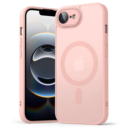 Luxury Matte Magnetic Translucent Case For iPhone 16e Shockproof Protective Cover For Magsafe iPhone 17e Wireless Charge Cover