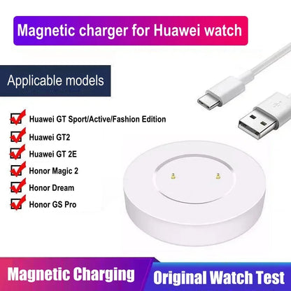 Magnetic Charger Type-C to USB Charging for Huawei Watch GT1, GT 2e, GT2, Honor Watch Magic 2, Dream, GS Pro Smart Charging Base