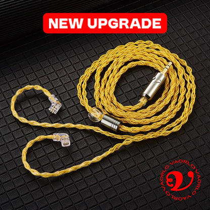 QKZ T1 Earphone Cable Original QDC Copper Silver-plated Upgrade Wire 3.5mm Wired Headphone For KZ ZSN PRO X ZS10 pro EDX TRN CCA