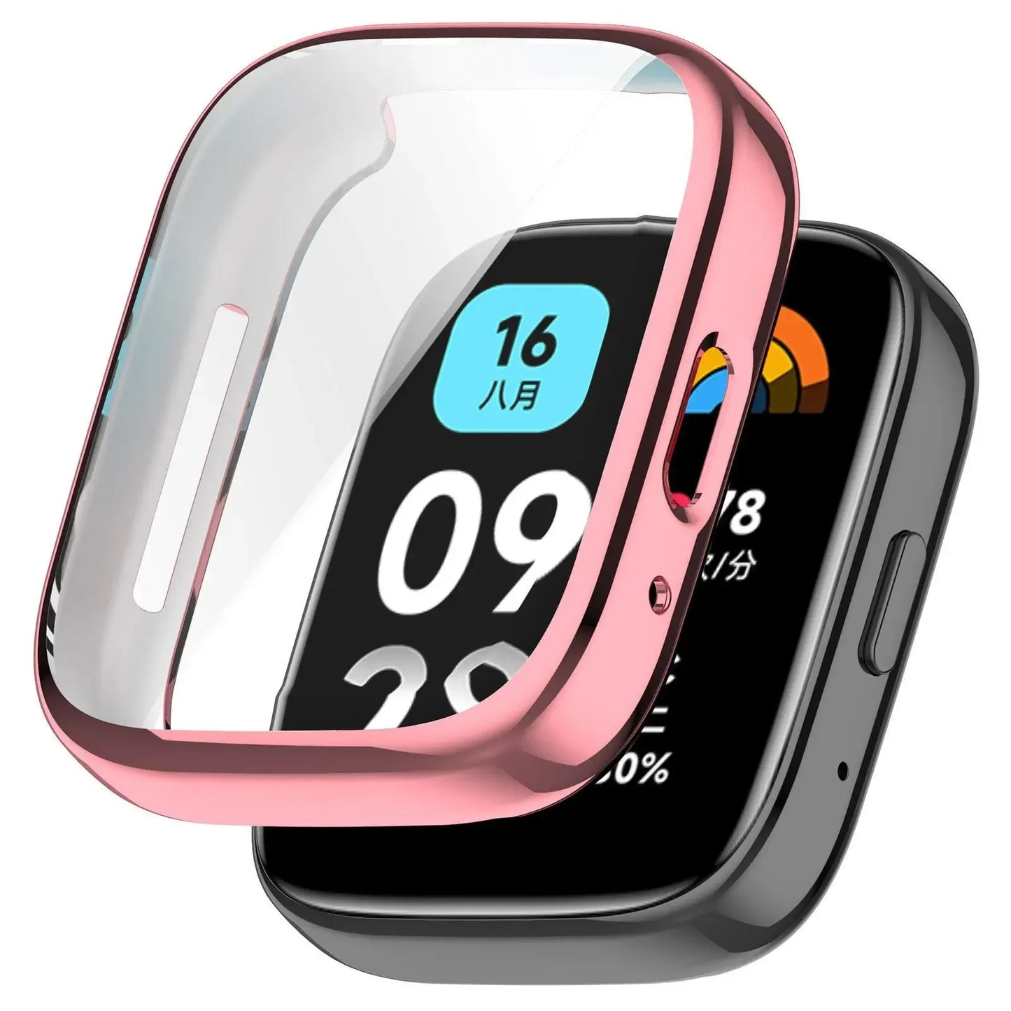 Soft Silicone Case Glass For Redmi Watch 3 Active 3 Lite Smart Watchband Screen Protector Cover for Xiaomi Redmi Watch 3 Active
