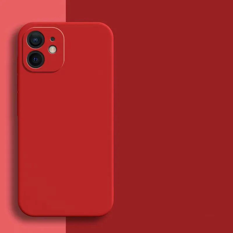 Candy Color Silicone Soft Case For iphone 11 12 13 mini 14 15 16 Plus 16e 17 Air Pro Max Shockproof Camera Protective Cover Case