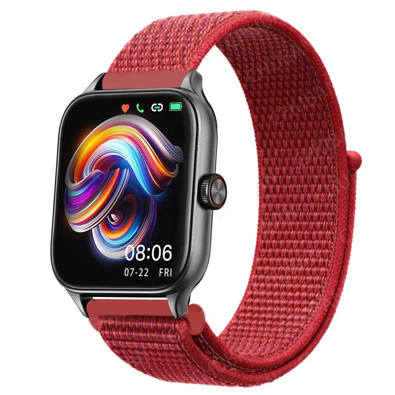 20mm 22mm Nylon Loop For Amazfit GTS4/2/3/3pro/2e/GTS2 Mini/GTR 4 42/47mm/GTR 2e/stratos bracelet for Amazfit bip/U/S/lite strap
