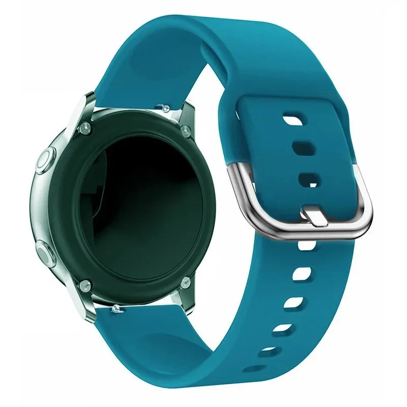 20mm 22mm Strap For Samsung galaxy watch 6/5/pro/3/4/6 Classic 43mm 47mm/Active 2 Silicone Sport bracelet huawei Gt 3-2-2e Band