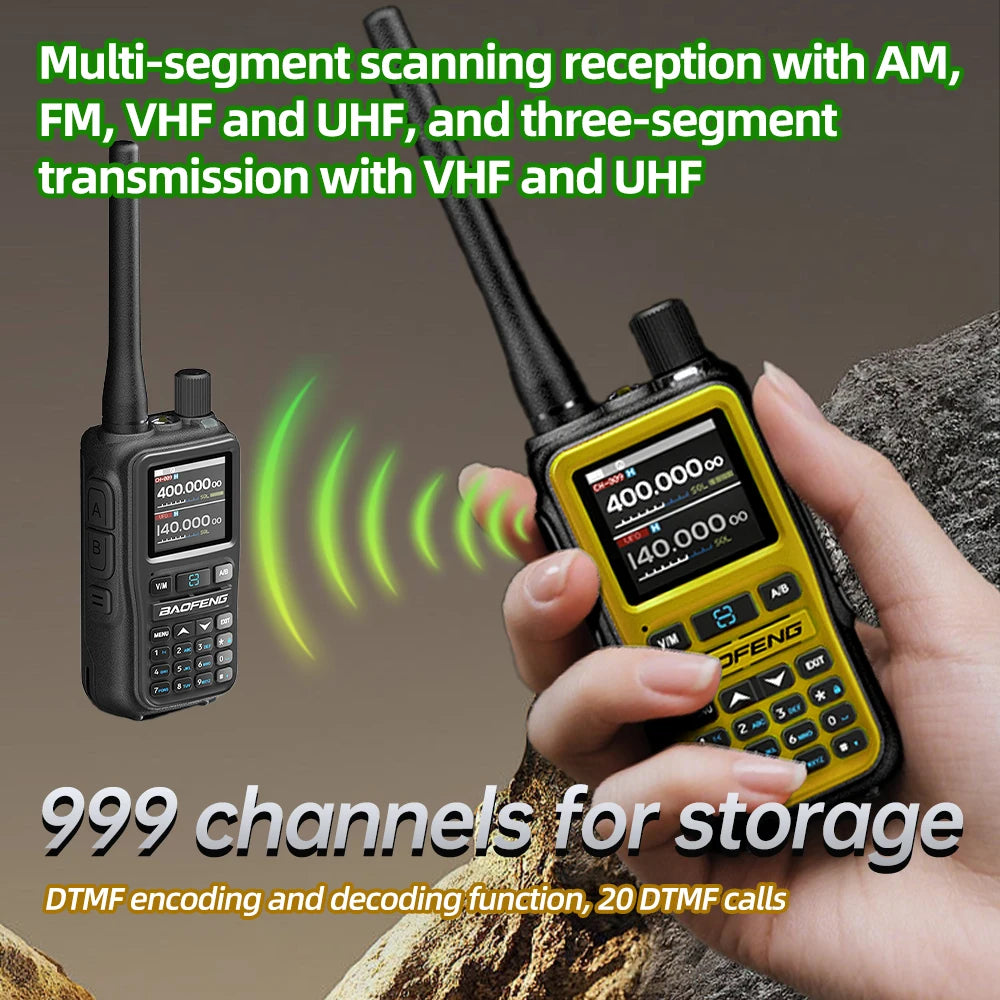 1PC Baofeng UV 5RMINI Wireless Frequency Reading Walkie Talkie AM Long Range Multi-Band Type-C Charger Ham Radio