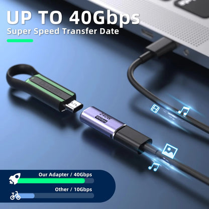 USB C Female to Female Adapter with PD 240W 40Gbps 8K 60hz Video Compatible for Thunderbolt 4/3  MacBook Pro/Air iPad USB-C HUB