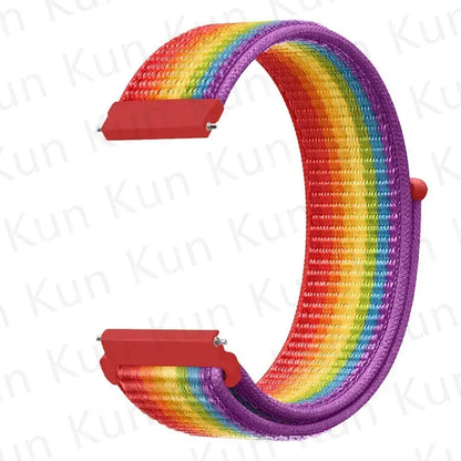 Nylon loop strap For Amazfit bip 6-5-3/u/S/pro Sport 20mm/22mm Bracelet for Amazfit GTS 4/3/2/2e/4 Mini/GTR 4/3/3 Pro/2/2e band