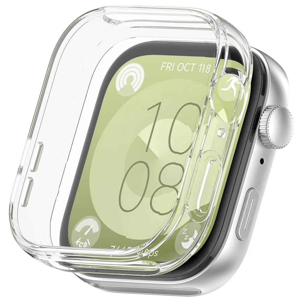 TPU Protection Case Shockproof Cover For Huawei Watch Fit 3 Transparent Case For Huawei Fit3 Smartwatch Shell Frame Accessories