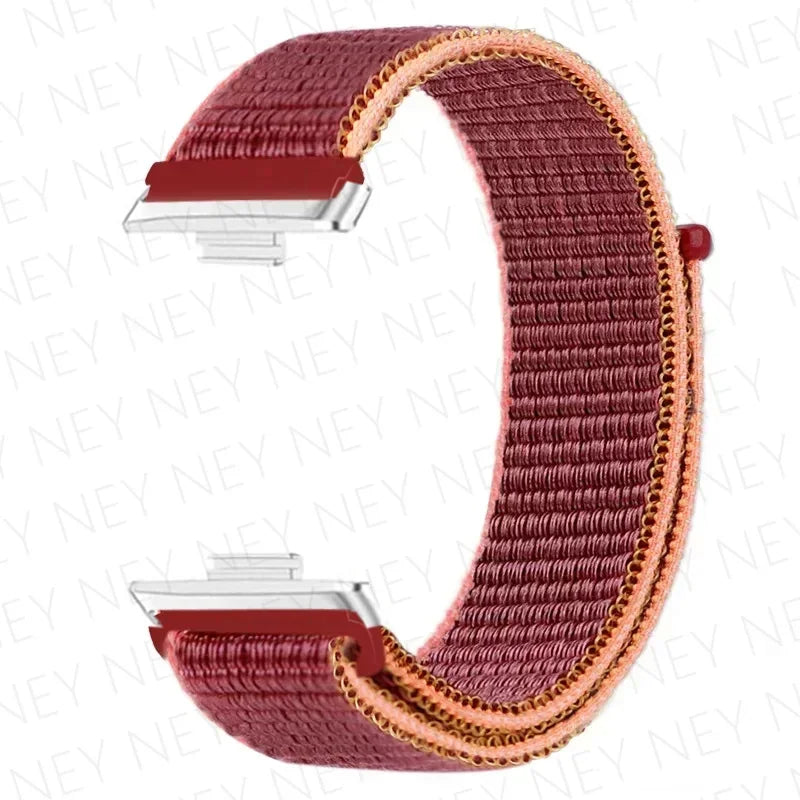 Nylon Strap For Huawei Watch Fit 3 4 Replacement Bracelet Nylon Loop Adjustable Band Soft Wristband Huawei Fit 4 Pro Accessories