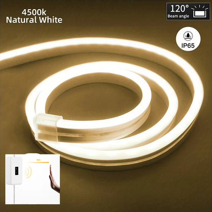 Neon LED Light Strip 5V USB Motion Sensor Dimmer Switch Flexible Waterproof Silicone Neon Sign Rope Tupe For Home Outdoor Decor