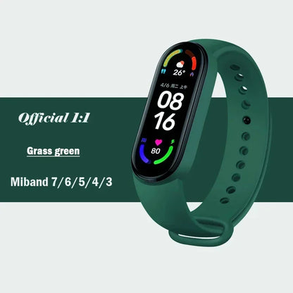 Watch Strap For Xiaomi Mi Band 7 6 5 4 3 Wristband Silicone Bracelet Wrist Straps MiBand 3/4 band5 band6 Smartwatch Accessories