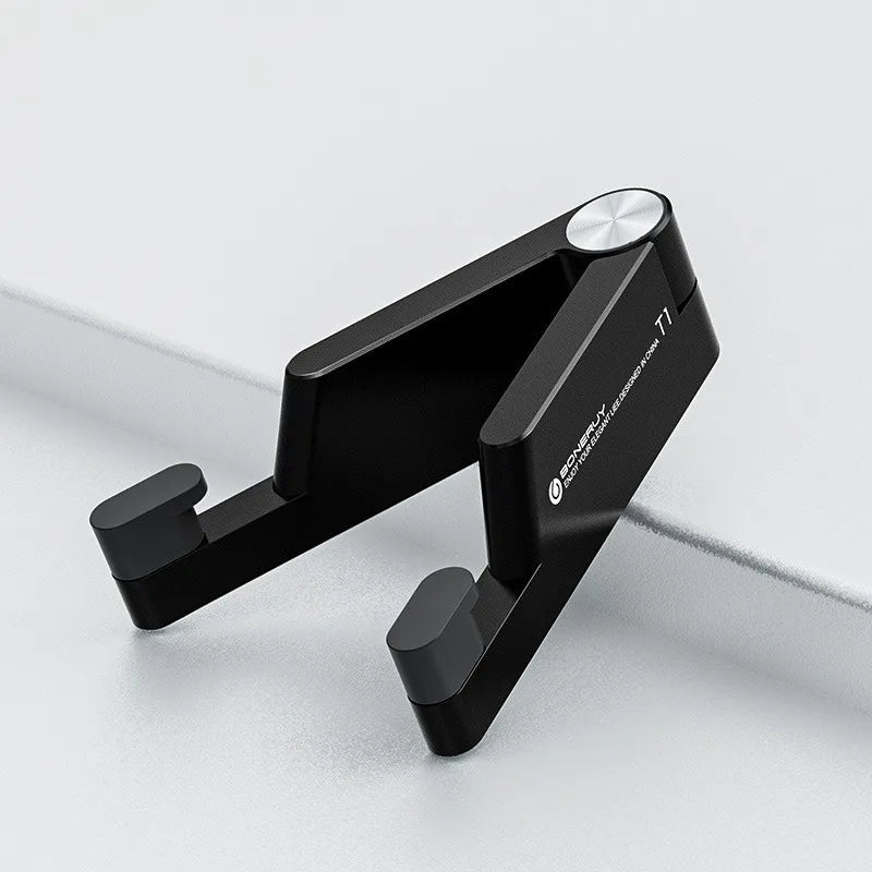 Universal Desk Mount Mini Size Aluminum Portable Folding Holder Bracket Mobile Phone Cradle Foldable Stand for Cellphone