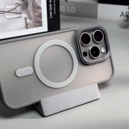 Luxury Spiricle Camera Protection Case for iPhone 15 16 Pro Max 16 Magsafe Cases for iPhone 14 12 11 13 17 Pro Max Matte Cover