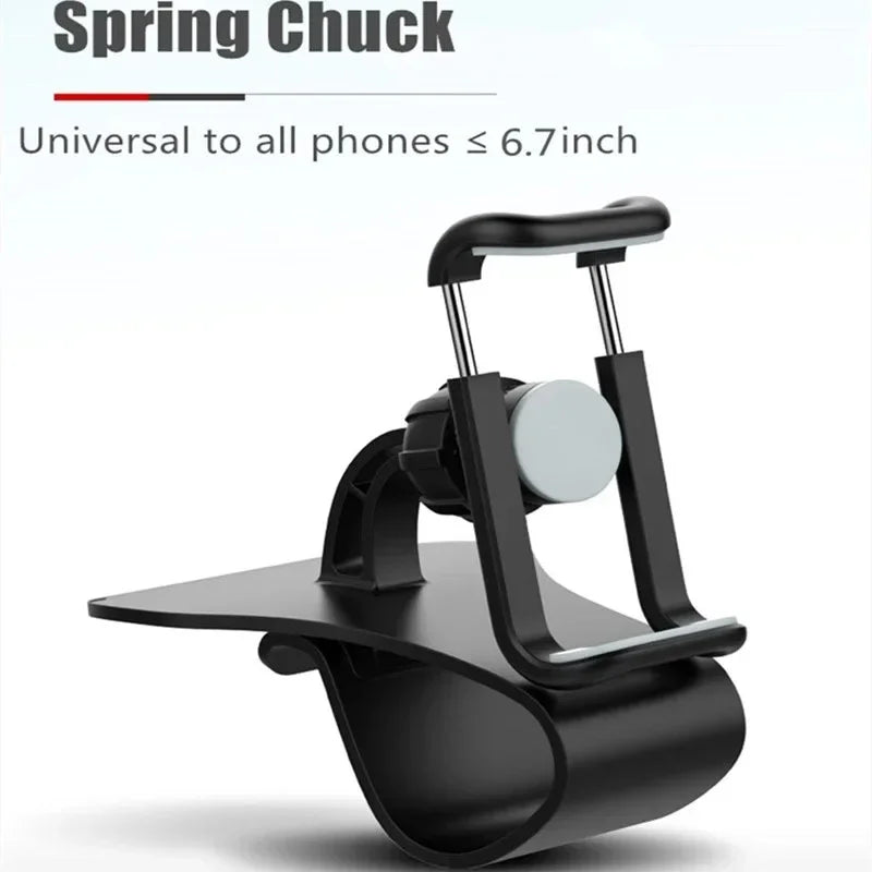 Universal Car Phone Holder 360° Rotatable Dashboard Mount Auto Grip Fixed Bracket for Smartphones