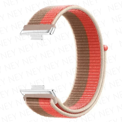 Nylon Strap For Huawei Watch Fit 3 4 Replacement Bracelet Nylon Loop Adjustable Band Soft Wristband Huawei Fit 4 Pro Accessories