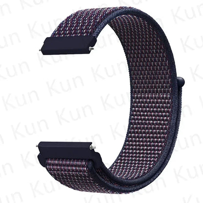 Nylon loop strap For Amazfit bip 6-5-3/u/S/pro Sport 20mm/22mm Bracelet for Amazfit GTS 4/3/2/2e/4 Mini/GTR 4/3/3 Pro/2/2e band