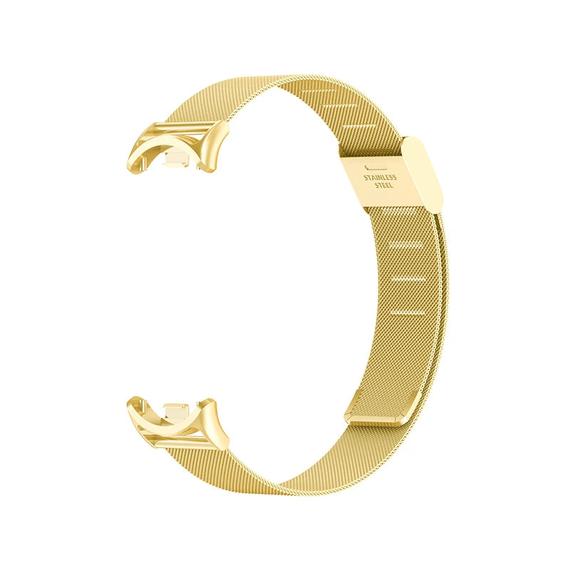 Metal strap For Xiaomi Mi Band 8 9 MIlan Wrist Metal Bracelet Screwless Stainless Steel for Mi Band 9 8Strap Wristbands Pulseira