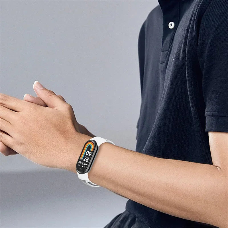 Nylon Loop Sports Strap for Xiaomi Mi Band 9 NFC SmartWatch Wristband Replacement Correa Mi band 9-8 Bracelet Belt Accessories
