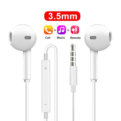 Type C Headphones Wired Earbuds For Xiaomi Redmi Poco Oneplus Google OPPO Huawei Honor Samsung Earphones Laptops Tablet Headset