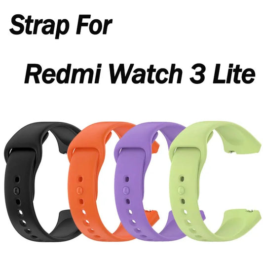 Silicone Strap For Redmi Watch 3 Lite Bracelet Watchband