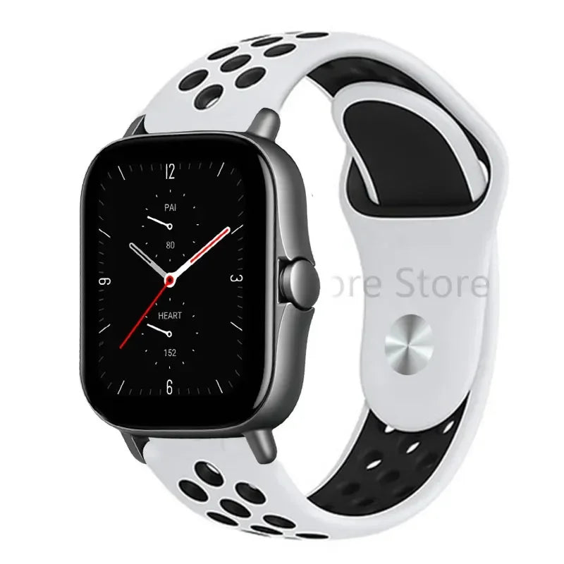 20mm 22mm Bracelet for Amazfit strap Silicone GTS/2/2e/GTS2 Mini/GTR 42mm/47mm/GTR2/2e/stratos Sport Watch band Amazfit bip 6 5
