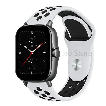 20mm 22mm Bracelet for Amazfit strap Silicone GTS/2/2e/GTS2 Mini/GTR 42mm/47mm/GTR2/2e/stratos Sport Watch band Amazfit bip 6 5