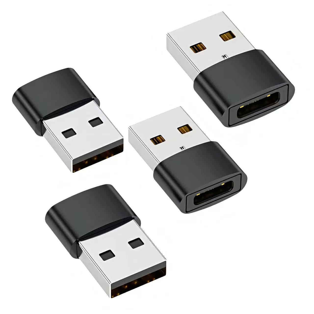 USB to USB-C Adapter, USB-C Female to USB Male Fast Charging and OTG Converter, Compatible with iPhone 1/14/13/12/11 Pro Max Plu