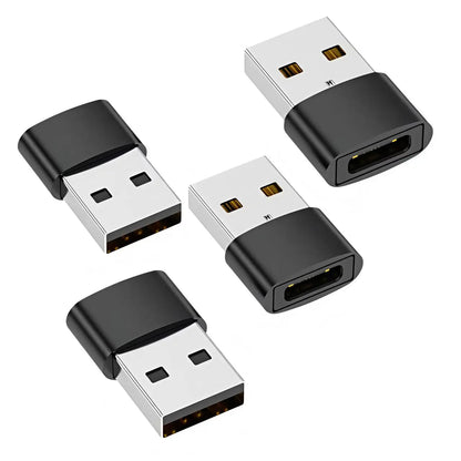 USB to USB-C Adapter, USB-C Female to USB Male Fast Charging and OTG Converter, Compatible with iPhone 1/14/13/12/11 Pro Max Plu