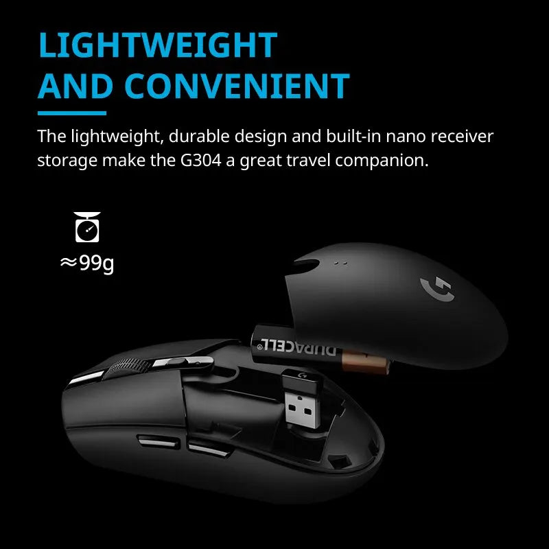 Logitech G304/G305 Lightspeed Wireless Gaming Mouse 6 Programmable Buttons 12000DPI Battery Usb Stock RGB Wireless Mouse